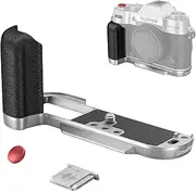 SMALLRIG X-T50 Handgrip, Silicone L-Shape Handle for FUJIFILM X-T50 Camera, Built-in Quick Release Plate for Arca, with Shutter Button and Hot Shoe Cover, Silver - 4713
