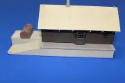 HO Scale Model Railroad Slot Car Train Scenery Storage Building Garage Built #2