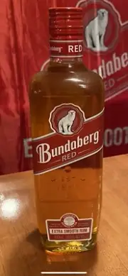 Bundaberg Red Extra Smooth Rum White Tree Label