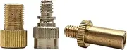 Bike Valve Adapter Set - Presta to Schrader Converter for Bicycle Tube Pump and Air Compressor Tools, 3 PCS