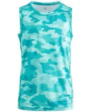 ID IDEOLOGY Big Boys Cassandra Camo Tank Tropical Surf (Teal) PICK SIZE