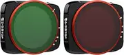 Freewell Hard-Stop Variable ND Filters for DJI Air 2S, Purple/Green (Pack of 2)
