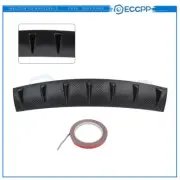 34" Rear Lower Bumper Diffuser Fin Spoiler Lip Carbon Fiber Black Textured