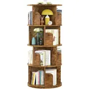 Rotating Bookshelf, Small Corner Bookshelf for Small Space, 360 Display 4