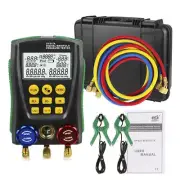 DY517A Digital Manifold Gauge Refrigeration Pressure Tester Vacuum Temp Tester