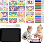 Sand Painting for Kids - Color Art Pictures Kits, Includes 1 Tray, 1 Brush, 12 Colors of Sand, 16 Peel & Sprinkle Pictures for Fun Crafts