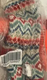 Pottery Barn Kids Merry and Bright Christmas zig zag Stocking no monogram New