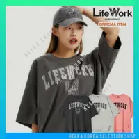 在飛比找蝦皮購物優惠-Lifework 短袖 T 恤大學顏料韓國女裝