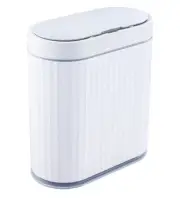 Waterproof Kitchen Trash Can 2.5 Gallon Motion Sensor Trash Can Slim Garbage Bin