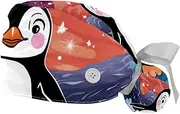 [YTYVAGT] 2-Pc,Gourd-Shaped Working Cap,Fisherman Hat with Buttons and Cotton Sweatband,Cute Cartoon Penguin Pattern