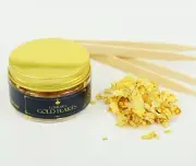 Natural 23.75 Karat Edible Gold Flakes in 150mg Jar for Baking Delights