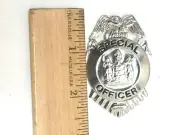 Small Silver Special Officer Pin on Shield Badge