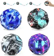 Astro Jump Ball Galaxy, Pack of 4 Moon Ball, 7 cm Jumps Rubber Ball, Jump, Moon Ball, Space Ball, Moon Ball, Astro Jump Ball, Easy to Grip and Catch for Children Outdoor
