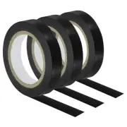 3Pcs 32.8Ft Tennis Racket Badminton Racquet Grip Finishing Tapes, Black