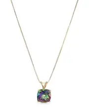MaxColor 14K 2.60 ct. tw. Mystic Pendant Necklace