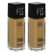 2 Pack Maybelline Fit Me! Matte + Poreless Foundation, 235, Pure Beige, 1oz