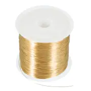 164Ft 28 Gauge Jewelry Wire, Jewelry Beading Wire 50M/0.3mm Light Gold