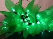 100LED 8M SOLAR GREEN LEAVE CHRISTMAS STRING LIGHTS