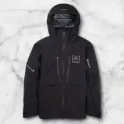 Burton AK HVR SR Snowboard Jacket True Black Men's L Gore-Tex New