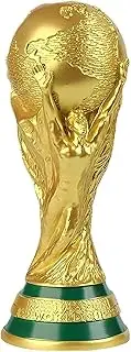 World Cup Trophy Replica 10.6inch 2022 World Foot Ball Cup Replica Resin Soccer Collectibles Sports Fan Trophy Gold Football Fan Souvenir Football Championship Award Bedroom Office Desktop Decor