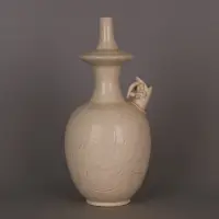 在飛比找樂天市場購物網優惠-定窯白釉龍口凈水瓶 仿 宋代舊貨古瓷器 古玩古董家居收藏擺件