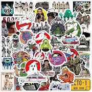 50 Packs Ghostbusters Stickers Water Bottles Laptop Phone Motorcycle Computer Guitar Skateboard Hydroflasks Ghostbusters Vinyl Sticker Waterproof Aesthetic Trendy Decals for Teens Girls Adults