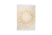 Rayell Kaleidoscope Canvas 130x170cm Throw Blanket Rectangle Sofa Decor Brown