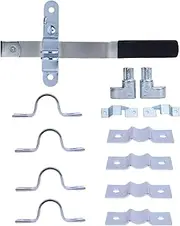 Pyhodi Cam Bar Lock Enclosed Trailer Door Latch, Cam Action Door Lock Kit Metal Trailer Action for Folding Ramp, RV Hauler Fold Down for Cargo Shipping Container Bar Latch Hasp