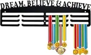 Fulasun Medal Hanger Display Rack Frame, Medal Holder Display, Race Medal Display Case, Awards Ribbon Holder Display for Sports Running Marathon Medals Rack Organizer for Living Room Bedroom (1Set)