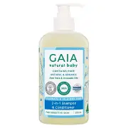 Gaia Natural Baby 2-in-1 Shampoo & Conditioner 500ml