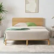 Zinus Bed Frame King Nordic Arden Platform Wood