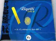 Rigotti Gold Bb Clarinet Reeds - Strength 4 1/2 - Pack of 3