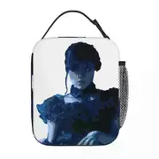 c179 Wednesday Addams Lunch Bags Insulated Lunch Tote Portable Bento Box Leakproof Picnic Bags for Woman Work Children School k179