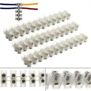3pcs 12 Way 3A Barrier Screw Terminal Block Wire Connection Connector Strip Kit