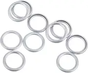 MUCKLILY 10pcs Engine Oil Drain Plug Gasket Kit High Heat Resistance Washers for Easy Installation Sturdy Compatibility