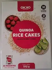 OKKO Superfoods Quinoa Rice Cakes 32 Pack (2 Per Pack)