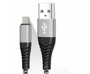 1M 2M Nylon Lightning to USB Fast Charging Cable For Apple Charger iPhone iPad - Black