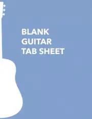 Blank Guitar Tab Sheet Notebook: the Guitarist'S Tablature Book with Guitar Chor