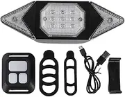 Portable Rear Bike Light, Waterproof Bikes Lights, Fast Charging Bright Lamp, Smart Remote Control Flashlight, Ideal for Night Riding, Dirt, Mountain Biking 4.8x1.57 Inch