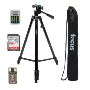 Dolica AX620B 62-Inch Proline Tripod and Ball Head with SD Card Bundle