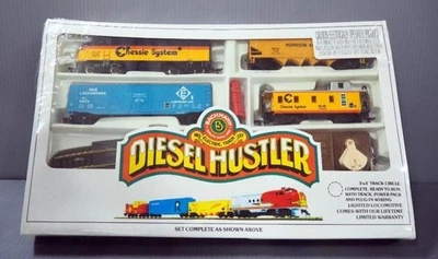 BACHMANN HO SCALE DIESEL HUSTLER ELECTRIC TRAIN SET #00091