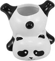 TIDTALEO Toothbrush Rack Toothbrush Holder Panda Cup Holder Tooth Brush Holder Toothbrushes Desktop Teeth Brush Cup Lovely Teeth Cleaning Brush Holder Ceramic Tooth Brushes Cup Ceramics