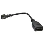 High End Micro Hdmi To Bend Short Cable 15Cm Black Video Cables & Adapters