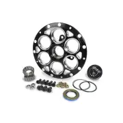 Weld C8088B-LT, Kit Black Aluminum Hub L/W 13/15 Straight Shaft W/3 Lug Rotor Mn
