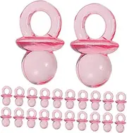 MOTHNUR Baby Shower Decor 200pcs Acrylic Pacifiers Gender Reveal Favors Mini Pacifiers for Baby Shower Games