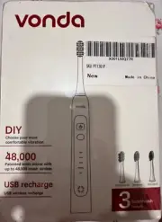 VONDA Sonic USB Rechargeable Electric Toothbrush and Holder