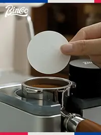 在飛比找樂天市場購物網優惠-意式咖啡機手柄圓形粉碗專用濾紙摩卡壺58mm通用100片過濾