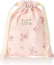 Kids Foret(キッズフォーレ) Kids Foret Drawstring Bag, Full Handle Drawstring Bag, P, S, Girls, S, Pink, S