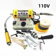 110V 350W Bench Lathe Polishing Machine – DIY Grinding Tool with Flexible Shaft