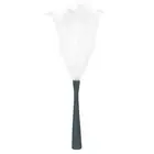 6PCS Faux Pampas Grass Tall, 43"/109cm Artificial Fluffy Grass Stems, White